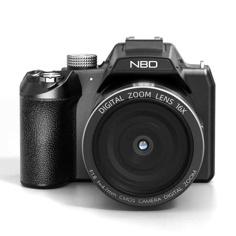 Digital Camera for Photography,4K 64MP Video Camera with 16X Digital Zoom and 32GB SD Card Black